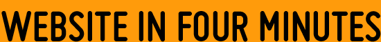 Website in four minutes